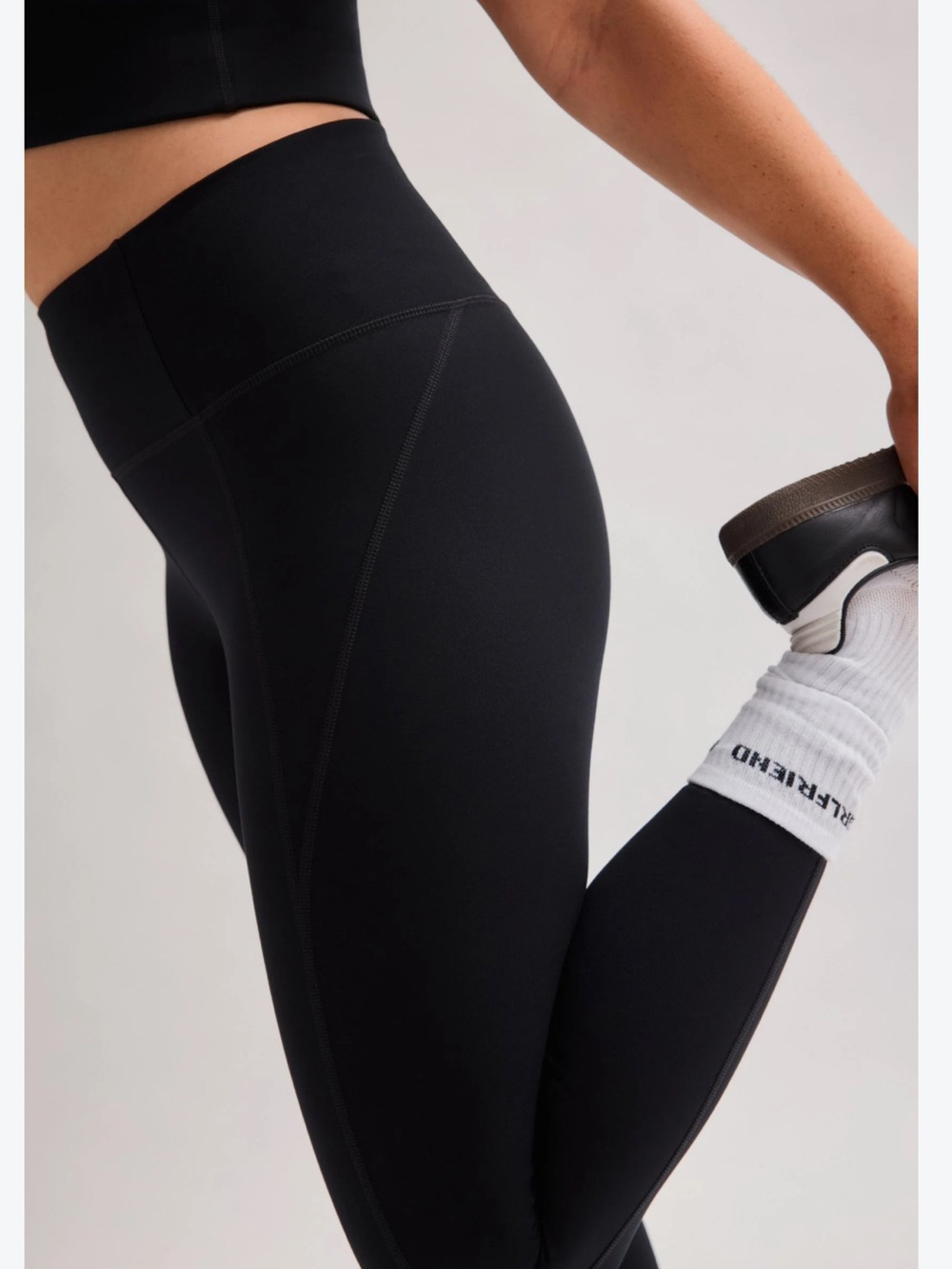 girlfriend collective Black compressive High-Rise Leggings size s - Picture 8 of 8